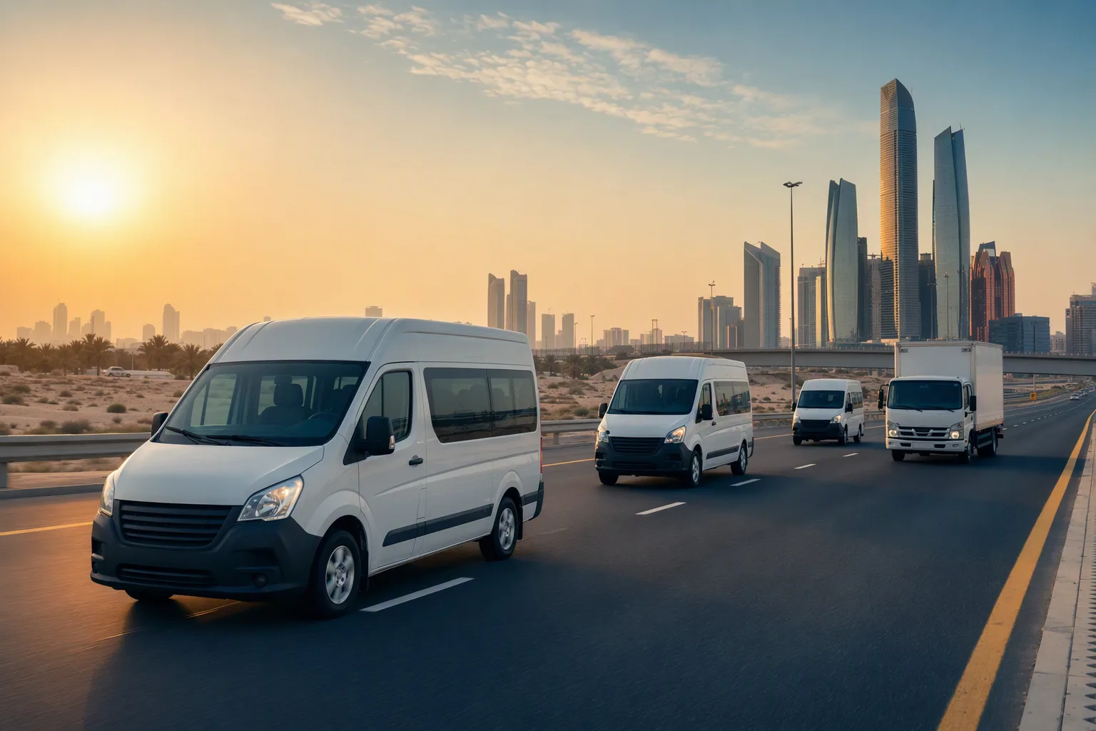 Illustrative transportation scene in the UAE